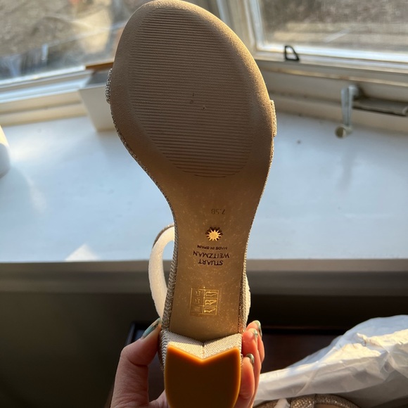 BRAND NEW: Stuart Weitzman Nearlynude Strap Sandal - Picture 2 of 4